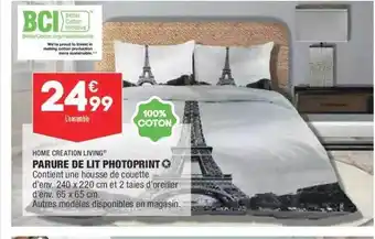 ALDI Parure De Lit Photoprint Home Création Living offre