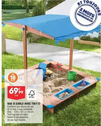 ALDI Bac à Sable Avec Toit offre