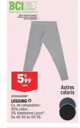 ALDI Legging Up2fashion offre