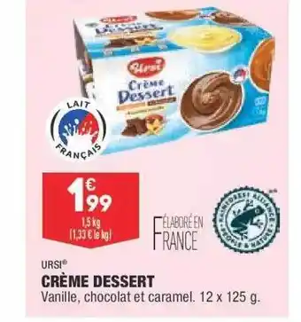 ALDI Crème Dessert Ursi offre