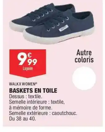 ALDI Baskets En Toile Walkx Women offre