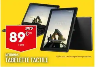 ALDI Tablette Tactile Medion offre
