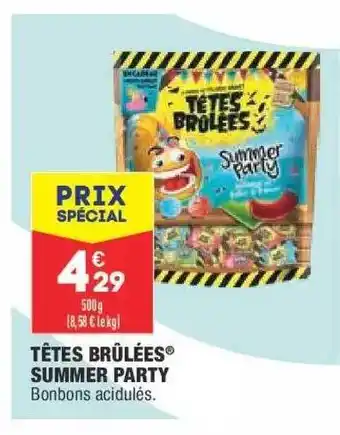 ALDI Têtes Brûlées Summer Party offre