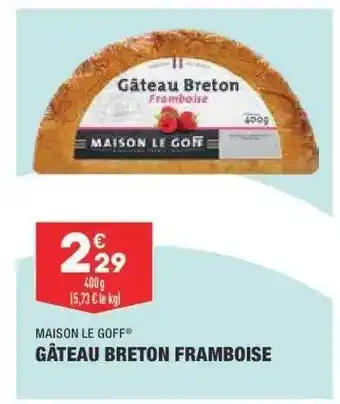 ALDI Gâteau Breton Framboise Maison Goff offre