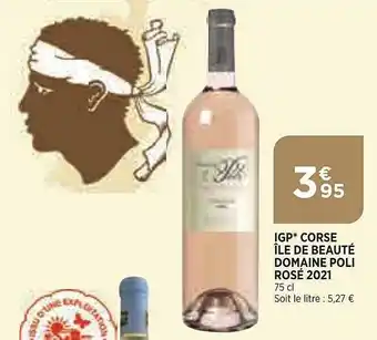 Igp Corse île De Beauté Domaine Poli Rosé 2021