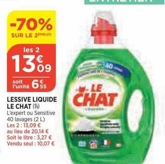 Bi1 Lessive Liquide Le Chat offre