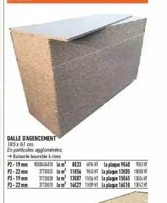 Bricorama Dalle D'agencement offre