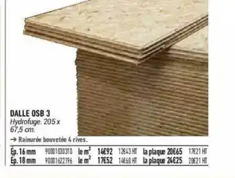 Bricorama Dalle Osb 3 offre