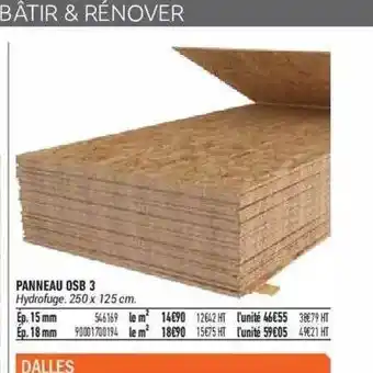Bricorama Panneau Osb 3 offre