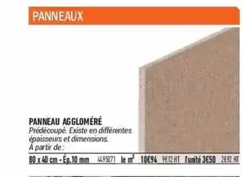 Bricorama Panneau Allgoméré offre