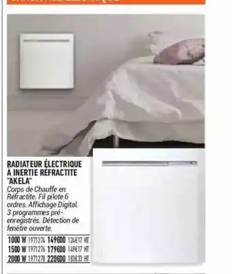 Radiateur électrique à Inertie Réfractite