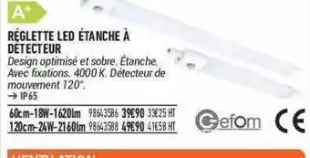 Bricorama Réglette Led étanche à Détecteur offre