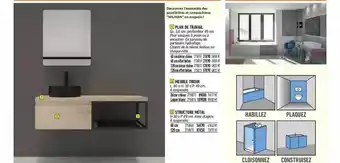 Bricorama Plan De Travail, Meuble Tiroir, Structure Métal offre