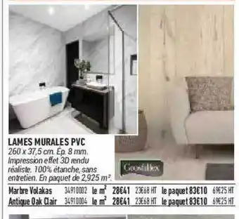 Bricorama Lames Murales Pvc offre