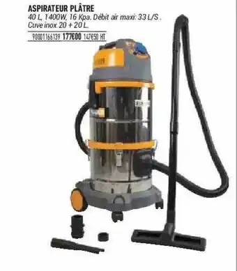 Aspirateur Plâtre