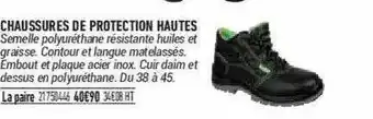 Bricorama Chaussures De Protection Hautes offre