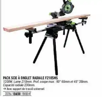 Pack Scie Ă Onglet Radiale F210sms