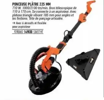 Ponceuse Plâtre 225 Mm