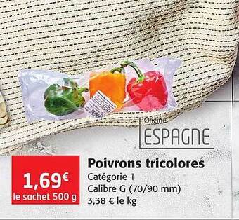 Colruyt Poivrons Tricolores offre