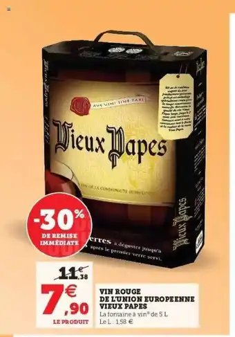 Vin Rouge De L'union Européenne Vieux Papes