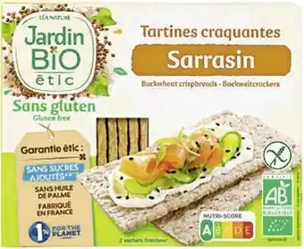 Tartines craquantes sarrasin sans gluten
