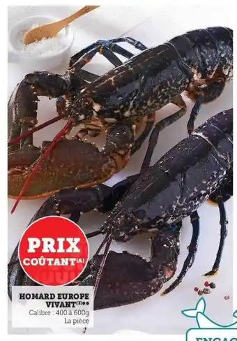 Hyper U Homard Europe Vivant offre