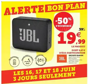 Hyper U Enceinte Nomade offre