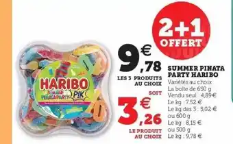 Hyper U Summer Pinata Party Haribo offre