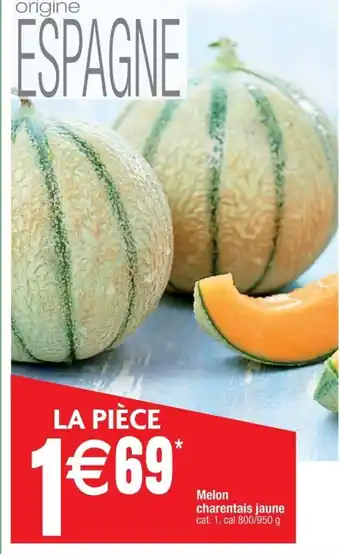 Melon charentais jaune