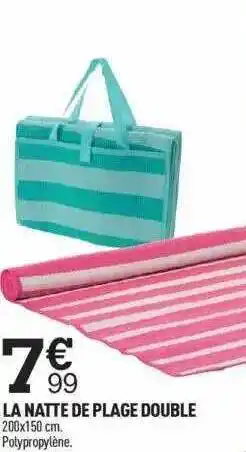 Centrakor La Natte De Plage Double offre