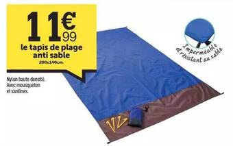 Centrakor Le Tapis De Plage Anti Sable offre