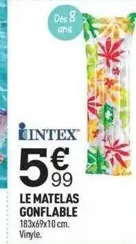 Centrakor Le Matelas Gonflable Intex offre
