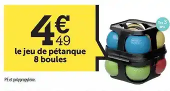 Centrakor Le Jeu De Pétanque 8 Boules offre
