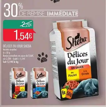 Match Délices Du Jour Sheba offre