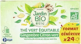 Thé vert gingembre citron vert