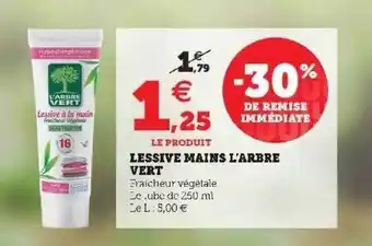 Hyper U Lessive Mains L'arbre Vert offre