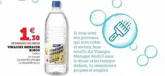 Hyper U Vinaigre Ménager Ringo offre