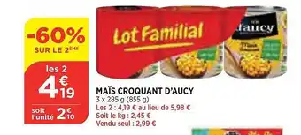 Maïs Croquant D'aucy