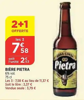 Maximarché Bière Pietra offre