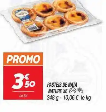 Netto Pasteis De Nata Nature X6 offre