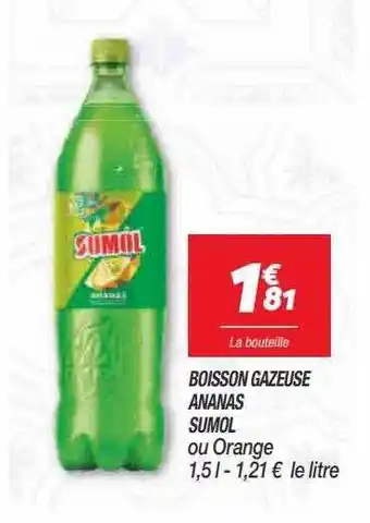 Netto Boisson Gazeuse Ananas Sumol offre