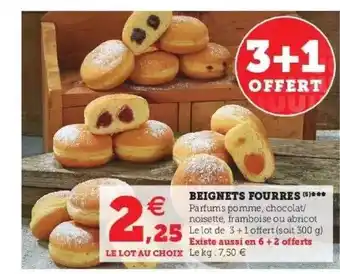 Super U Beignets Fourrés offre