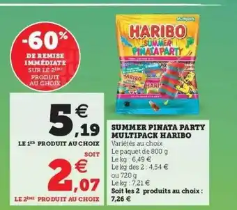 Super U Summer Pinata Party Multipack Haribo offre