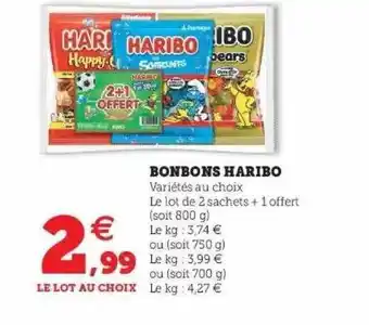 Super U Bonbons Haribo offre