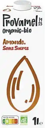 Boisson amande sans sucres Organic-Bio