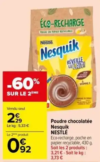 NESTLÉ poudre chocolatée nesquik