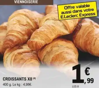 E.Leclerc Croissants X8 offre