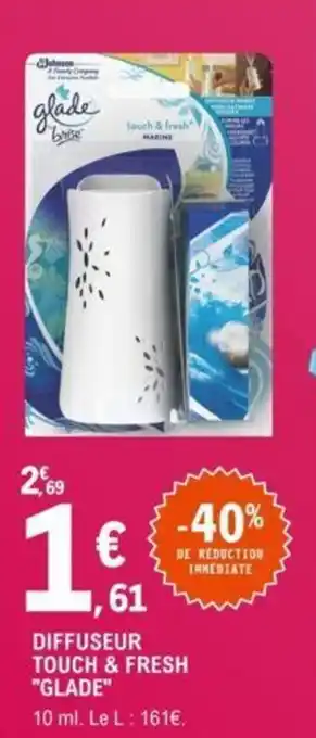 E.Leclerc "GLADE" diffuseur touch & fresh offre