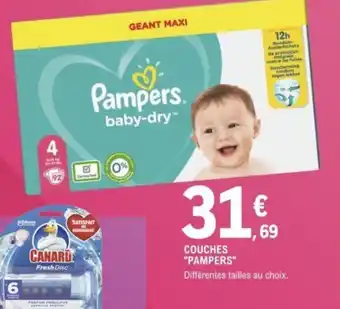 E.Leclerc "PAMPERS" couches offre
