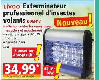 Norma LIVOO exterminateur professionnel d'insectes volants offre